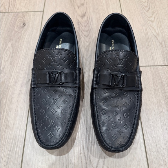 Louis Vuitton Black Monogram Loafers - Picture 1 of 6